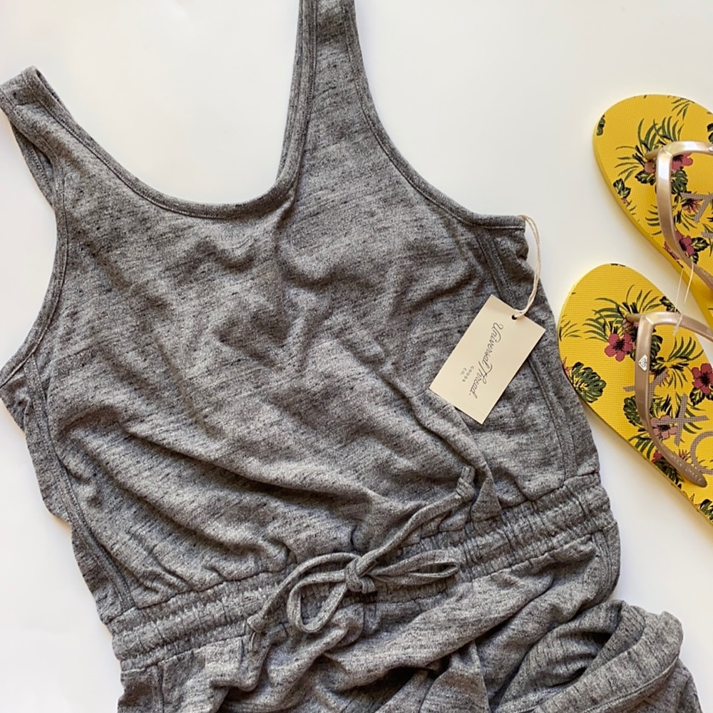 Dove gray, cotton blend Universal Thread Romper NEW with TAGS Medium